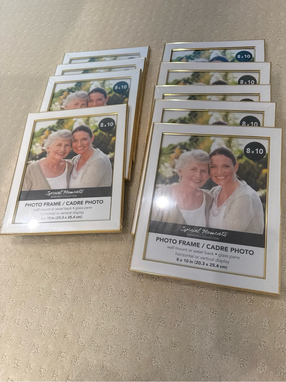 Special Moments 8x10 White Gold Photo Frame NWT Sealed